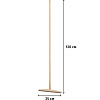 Швабра деревянная плоская на черенке 1 сорт