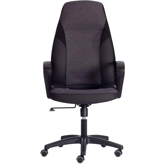 Кресло UT_Easy Chair Impreza, к/з, тк, сетка, чер/сер/мет,36-6/F68/36/TW-11