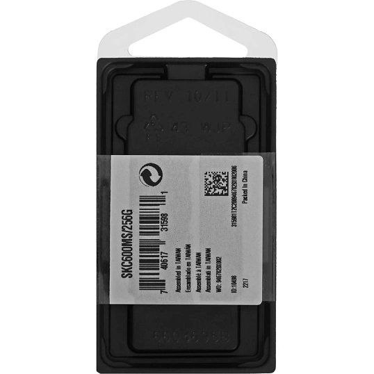 SSD накопитель Kingston KC600, 256GB, mSATA, SATA(SKC600MS/256G)