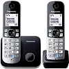 Радиотелефон Dect Panasonic KX-TG6812RU чер(KX-TG6812RUB)