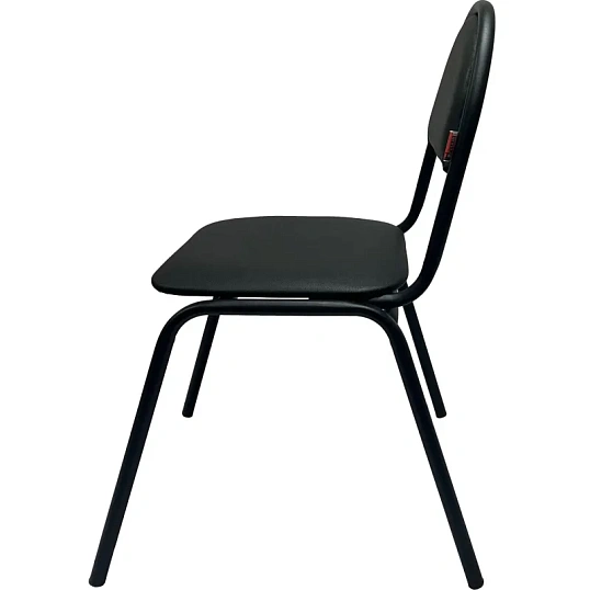 Стул КО_Echair 00С Серна каркас черный, к/з черный 201