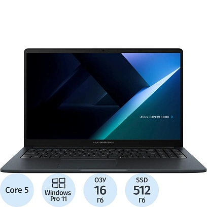 Ноутбук Asus B1503CVA-S77901X(90NX0801-M08ZE0)Core5-120U/16Gb/512/15.6/W11P