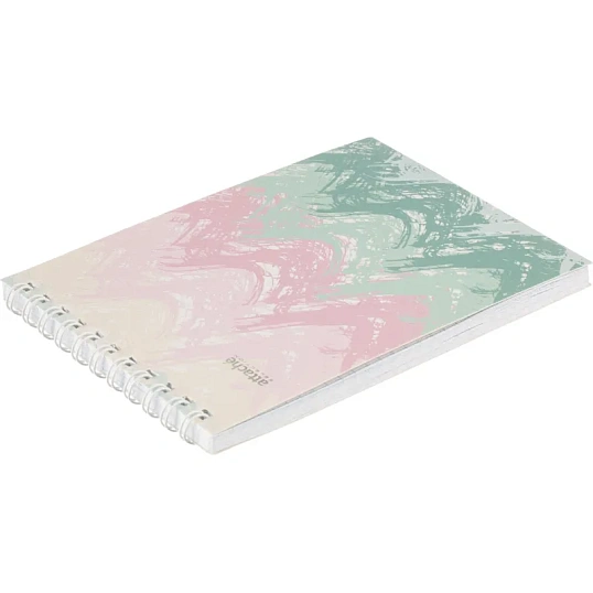 Блокнот А6,60л,кл,греб.верх,обл.мат.лам. Attache Selection Pastel Волны
