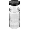 Набор банок квадратных с рельефом PREMIUM 1,3л, 3шт (Черный)