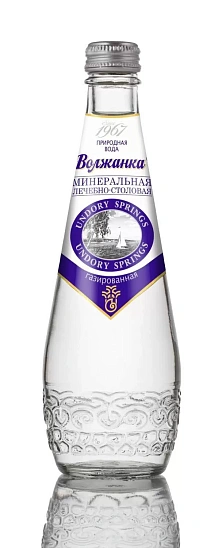 Вода минеральная Волжанка природная лечеб-столов питьевая газ 0,33л стекло