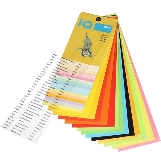 Бумага цветная IQ COLOR (А4,80г,BE66-ванильно-бежевый) пачка 500л.