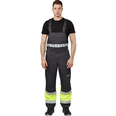 Полукомбинезон летний мужской Равелин лим./графит (р.56-58) 182-188