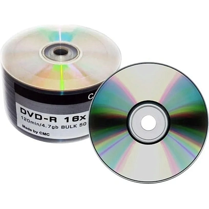 Носители информации CMC DVD-R 4,7 GB 16x Bulk/50