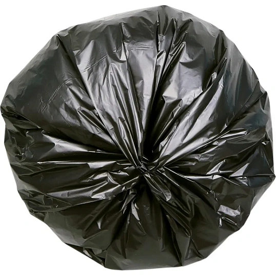 Мешки для мусора ПВД 240л 30мкм 10шт/рул черные 90х130см Элементари