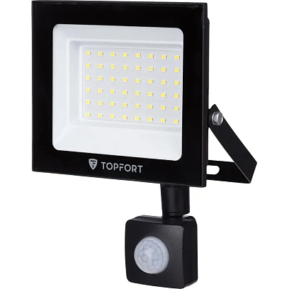 Прожектор светодиодный TOPFORT LED FL MS 50W 6500K 4250Л c датчик. движения