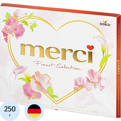 Конфеты Merci Ассорти Сердце, 250г
