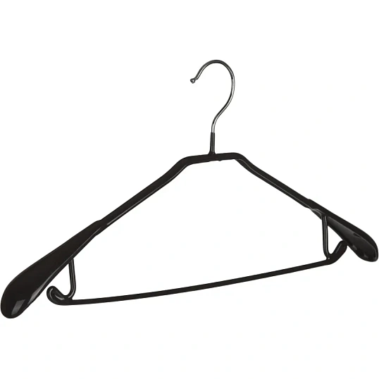 Вешалка-плечики WW_Attache HD607/MHP016 металл,покрыто ПВХ,р50-52 черн