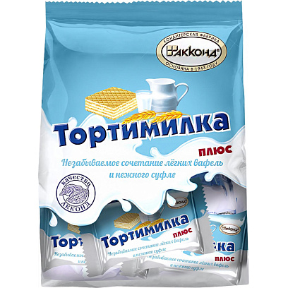 Вафли Тортимилка плюс Акконд, 200г