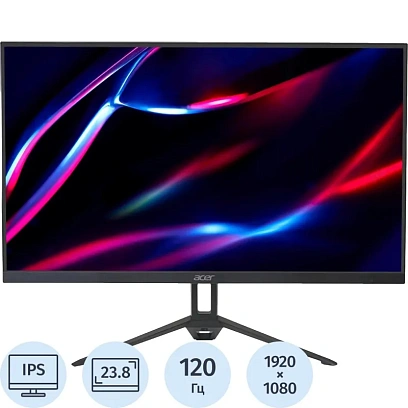 Монитор Acer 23,8 Nitro KG243YG0bi (UM.QX3CD.001)IPS/FHD/VGA/HDMI