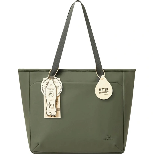 Сумка для ноутбука RIVACASE 7821 olive green Eden-ECO 14L Tote bag 14 / 6