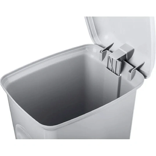 Ведро мусорное (контейнер) 7 л с педалью св. серый