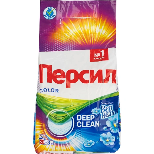 Порошок стиральный Персил Колор Свежесть от Вернель для цвет/бел 3кг (20СТ)