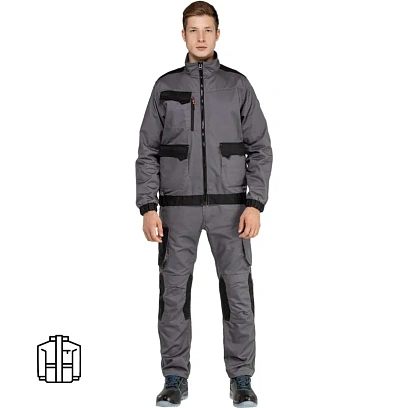 Куртка рабочая летняя мужская MACH2 сер/оранж р.3XL (арт.M2VE3GO3X)