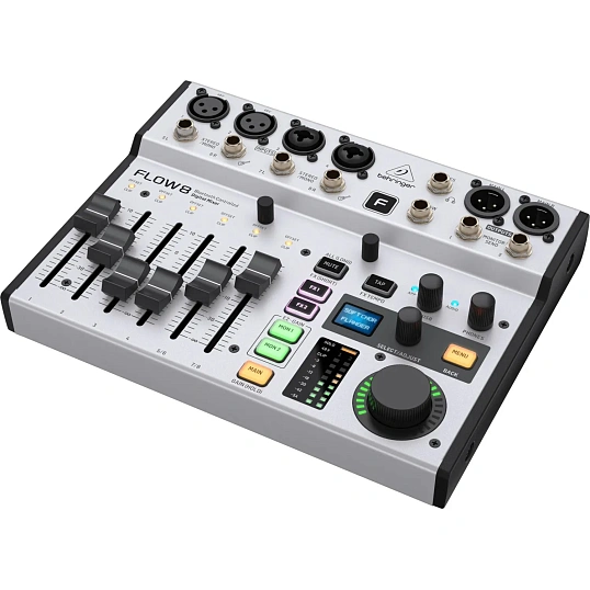 Микшерный пульт Behringer FLOW 8, цифровой, 8 кан, USB, Bluetooth