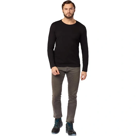 Футболка (160 г.) с длинным рукавом чрн.(XL)