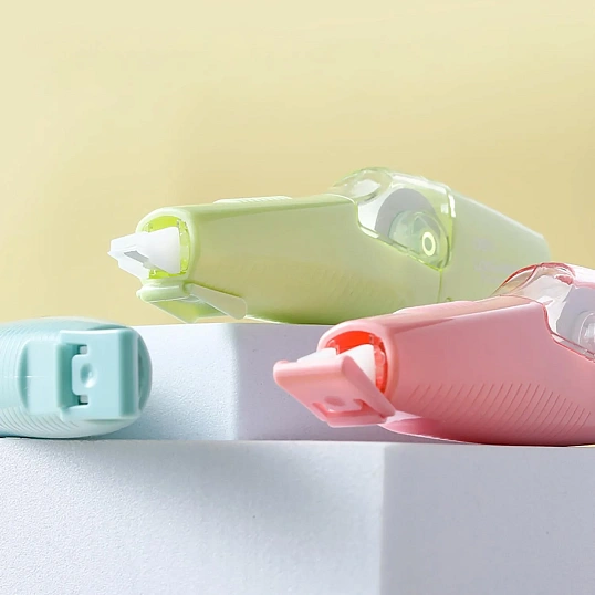 Корректирующая лента Deli LonGreen EH378,5мм х 6м, 65% PCR, 3цв в асс