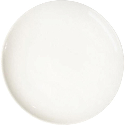 Тарелка d 23 см без борта белая фарфор 6 шт/уп