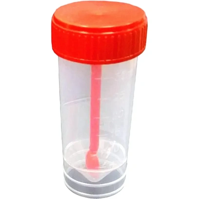 Контейнер д/сбора биопроб  30 мл стерил. с ложкой, индивид. упаковка 250 шт