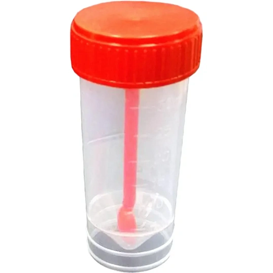 Контейнер д/сбора биопроб  30 мл стерил. с ложкой, индивид. упаковка 250 шт