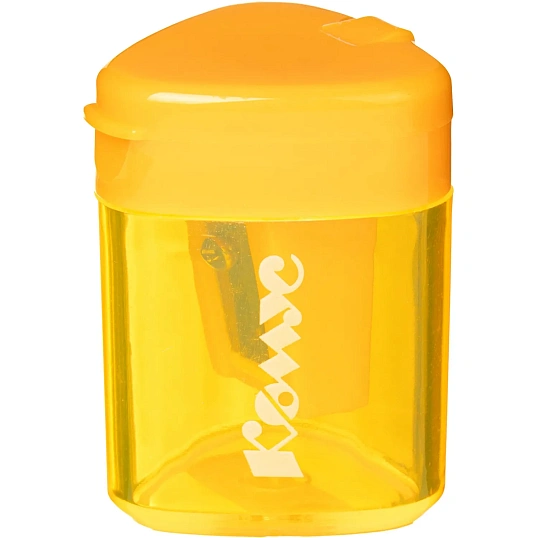 Точилка Комус Класс, 1 отверстие, с контейнером, в ассорт