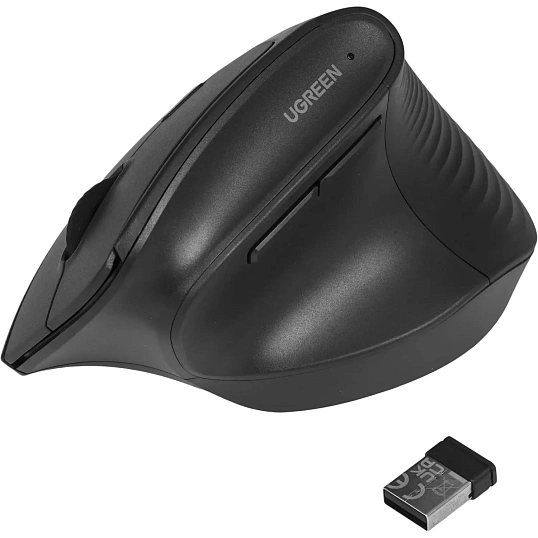 Мышь компьютерная UGREEN M571 (55916) беспров.вертик.2.4 GHz черн