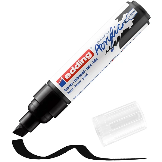 Набор акриловых маркеров Edding 5000 NEON. 5 шт. Карт. коробка