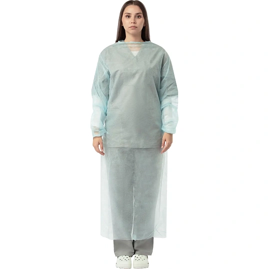 Халат хирург. стер.,рук.резинка,140см,  пл.42 р.XL(52-54) Инмедиз