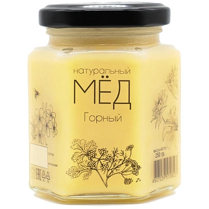 Мед Медовые Вечера натуральный Горный 0,25 кг