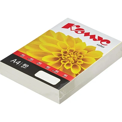Бумага цветная Комус Color (слоновая кость пастель), 80г, А4, 500 л.