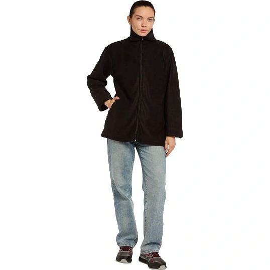 Толстовка флис цв. черный (260гр.) р. 52-54/170-176