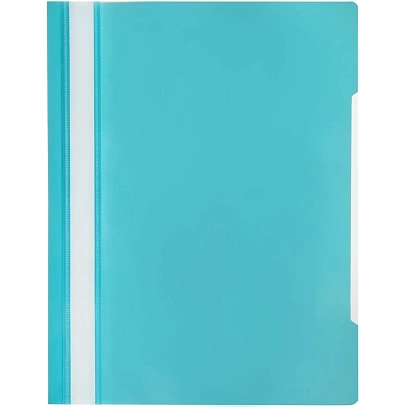 Скоросшиватель пластиковый Attache, А4, Элементари, бирюзовый 10шт/уп