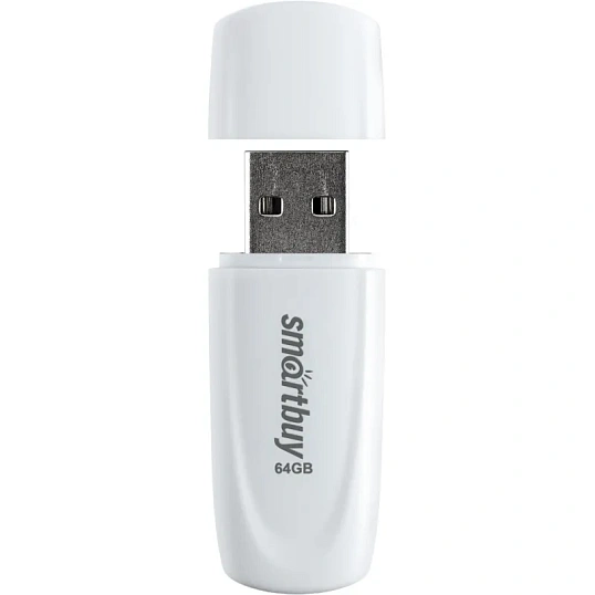 Флеш-память SmartBuy UFD 2.0 064GB Scout White (SB064GB2SCW)