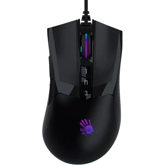 Мышь компьютерная A4Tech Bloody(W90 MAX ( STONE BLACK))чер.10000dpi USB 7b