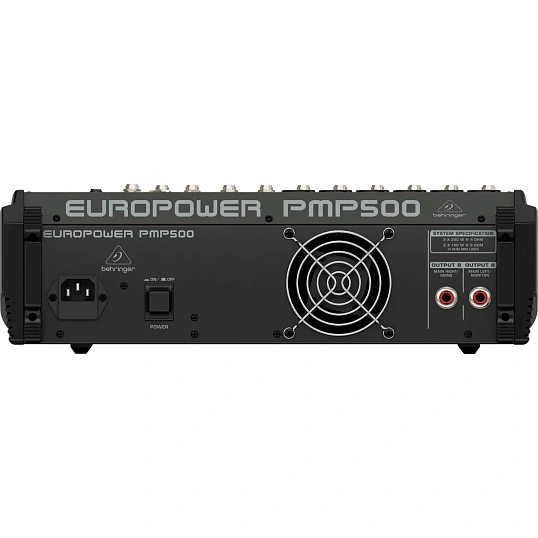 Микшер-усилитель Behringer PMP500, 2х250Вт, 12 каналов, процессор эффектов