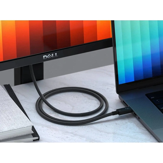 Кабель Satechi Thunderbolt 4 Pro Cable. Длина: 1м. Цвет: черный