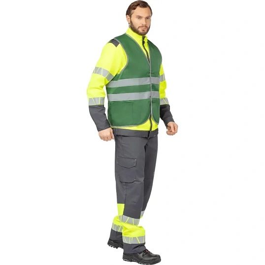 Жилет зеленый с СОП (р.3XL/60-62)