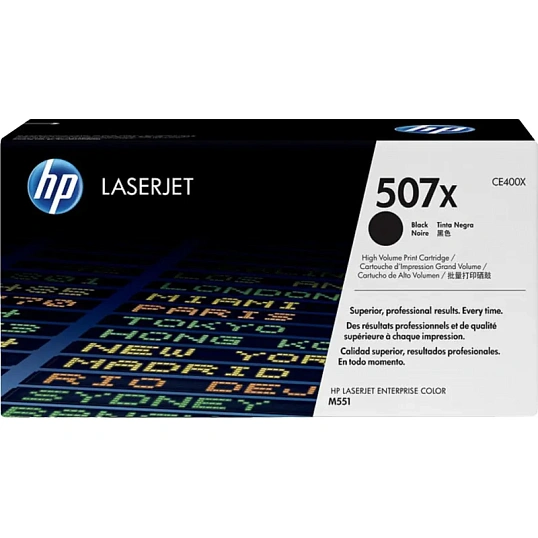 Картридж лазерный HP 507X CE400X чер. пов.емк. для CLJM525/M551/M570/M575