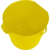 Ведро FBK 15л желтое, армир. пластик противоударный, круглое, 80101-4