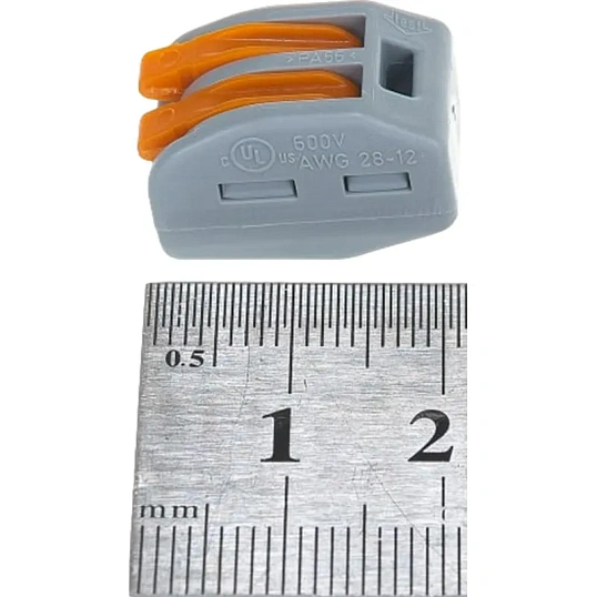 Клемма WAGO 222-412 (2х2,5мм2 с рычажком) уп.(50шт) бтп