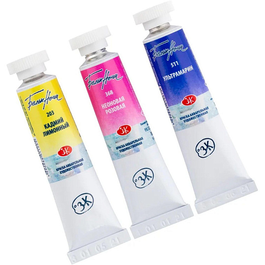 Краски акварельные Белые Ночи Флора 10мл х3тубы/наб коррекс 191351925