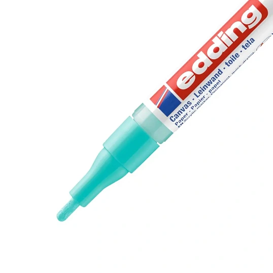Маркер акриловый Edding 5300/934.кругл.нак. 1-2 мм. Цвет Бирюзовый