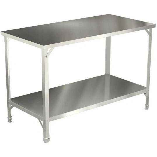 Стол производственный ТТ_СПСО-1207ц полк.сплошн,1200x700x850