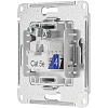 Розетка 2-ая TV+комп. RJ45 кат. 5Е SE AtlasDesign Белый (ATN000189)