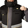 Куртка рабочая зимняя муж з43-КУ сер/чер (р.68-70) 170-176 (серияЗ)