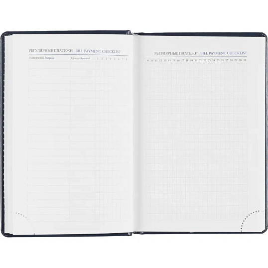 Ежедневник датированный 2026, синий,А6, 100х150 мм,336 стр,Agenda